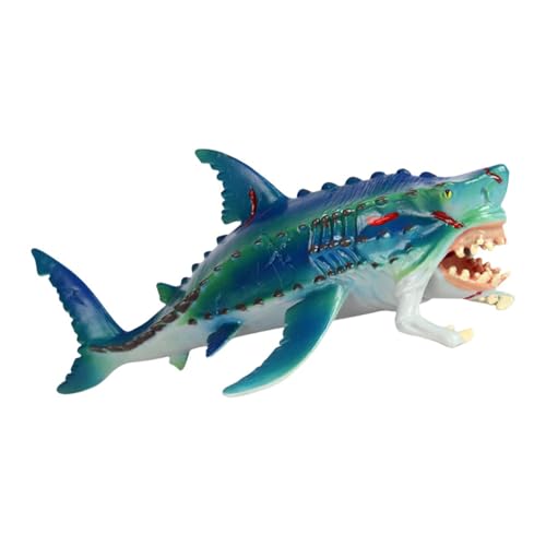 Shark Figures, Sea Creature Figurine, Large Shark Toy, Realistic Animal Figure, Bath Toy Shark, 7.8x3.86x2.36 Inches, Marine Life Toy, Imaginative Play Shark, Collectible Sea Creature, Durable Sha von Bsbkoj