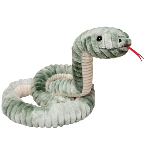 Snake Stuffed Animal, Simulated Snake Toy, Long Body Snake Plush, Realistic Snake Plush Plüschtier, Hugging Snake Toy, Snake Plush Prank Prop, Skin-Friendly Snake Plush, Prank Snake Toy von Bsbkoj