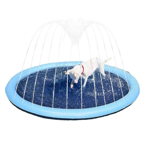 Sprinkler Play Mat, Non-Slip Kid Water Play Pad, Outdoor Pool & Beach Spray Pads, Easy Setup & Adjustable Portable Compact Versatile Ideal for Children, Boys & Girls von Bsbkoj