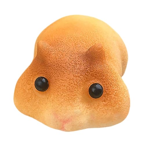 Stress Squeeze Toy, Portable Hamster Shape Fidgets, 1.77x3.15 inches Squishy Animal Reliever, Funny Squeeze Stress Fidget Children and Adults, Soft Sensory Toys for Relaxing von Bsbkoj