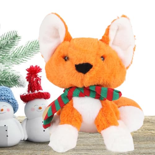 Stuffed Fox Animal, Plush Fox Toy, Christmas Fox Scarf, Huggable Plush Toy, Fox Plush Collection, Cuddly Fox Toy, Fox Toy For Kids, Christmas Plush Toy, Soft Fox Stuffed Animal, Fox Stuffed Animal For von Bsbkoj