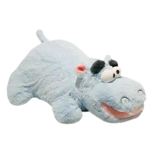 Stuffed Hippo, Hilarious Doll, Soft Animal Doll, Plüschtier, Sammlerstück, Nilpferdchen, Hugging Hippo Throw Pillow, Funny Stuffed Hippo, Plush Hippo for Car, Plush Hippo for Desk von Bsbkoj