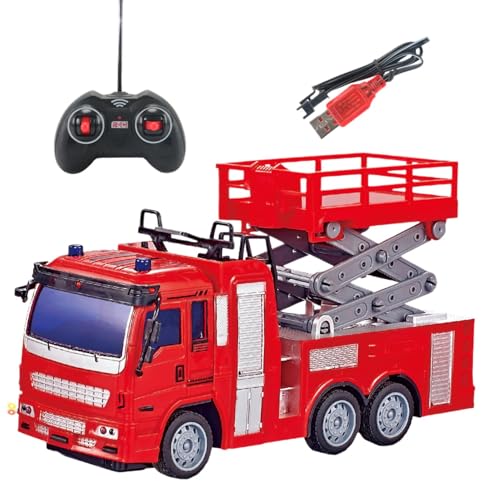 Toddler Fire Truck Toys, Children's Construction Truck Set, Fire Truck Car Toys, Educational Toy Vehicles, Kids Toy Fire Truck With Lights, Toddler Toy Vehicles Set, Preschool Fire Truck Toys, Constru von Bsbkoj