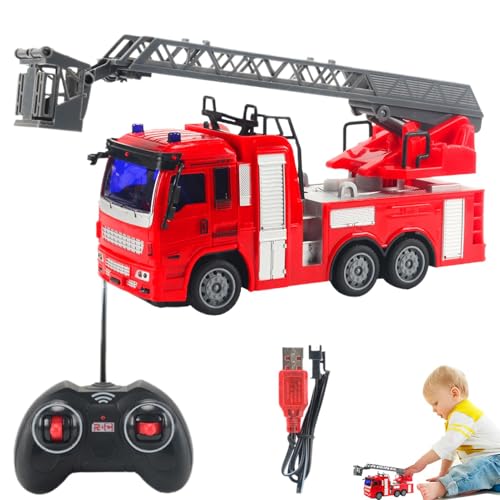 Toddler Fire Truck Toys, Children's Construction Truck Set, Fire Truck Car Toys, Educational Toy Vehicles, Kids Toy Fire Truck With Lights, Toddler Toy Vehicles Set, Preschool Fire Truck Toys, Constru von Bsbkoj