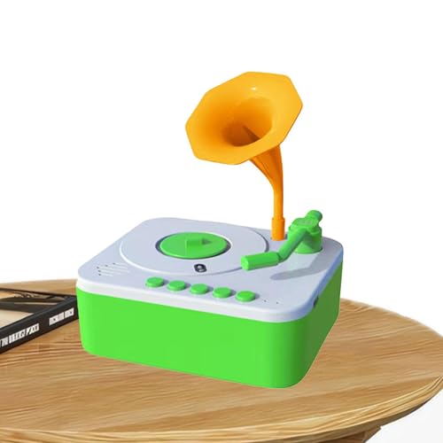 Toddler Gramophone Toys, Kids Gramophone Toys, Toddler Gramophone Speaker Story Teller with 96 Cards, Engaging Educational Music Player and Sensory Toy for Kids Aged 3 and Up von Bsbkoj