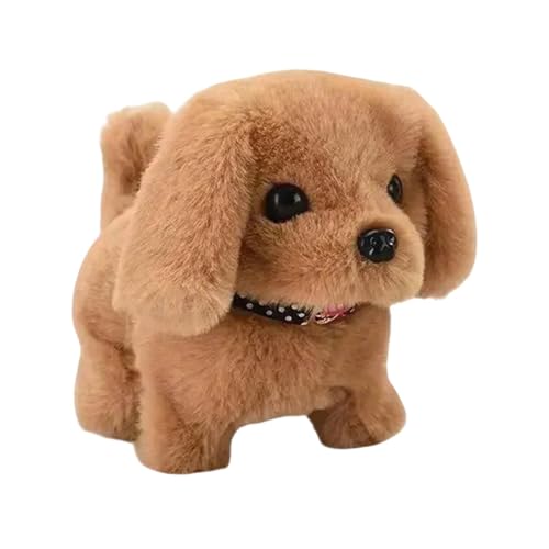 Walking Plush Puppy, Interactive Plush Pet Puppy, Robot Dog Toy, Walking Barking Puppy Toy, Plush Puppy for Kids, Interactive Dog Toy, Toy Puppy with Tail Wagging, Plush Puppy with Barking Sounds von Bsbkoj