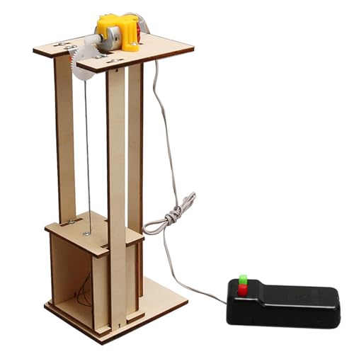 Wooden Elevator Science Kit, Elevator Science Projekte, Elevator STEM-Projekte für Kinder, körperliche Klassenaktivitäten, perfektes Lernwerkzeug für Lernmechanismen von Bsbkoj