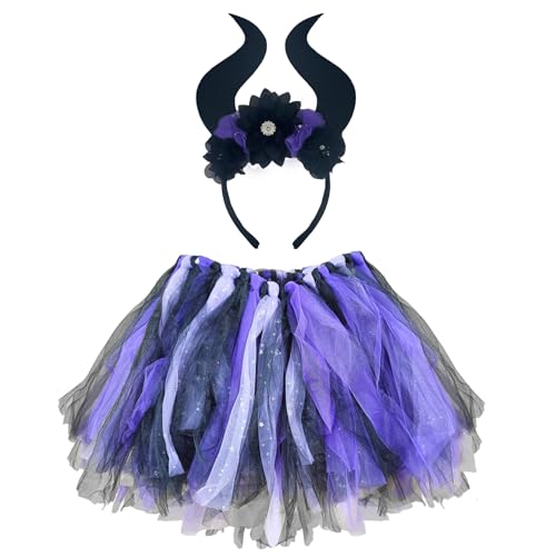 Damen Tütü Petticoat Unterrock,Hexenkostüm Erwachsener,Karneval Kostüm Damen,Tüllrock Damen Tütü Damen,80er Rock Tütü Dirndl Damen,Faschingskostüme Für Cosplay Karneval Halloween von Bseical