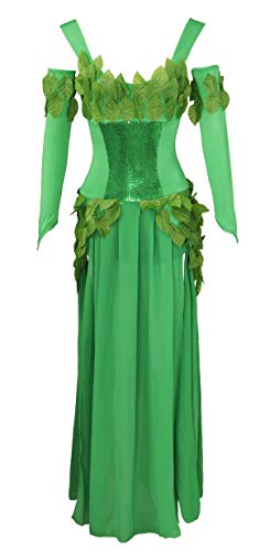 Bslingerie® Damen Poison Ivy Green Bodysuit Teddy Party Outfit Kostüm (Green Poison Ivy Kleid, M) von Bslingerie