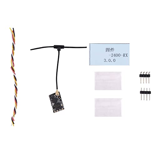 Bsowte 1 x ELRS-Empfänger 2,4 G, praktischer Empfänger mit langer Reichweite für Drohne, Quadrocopter, lange Reichweite von Bsowte