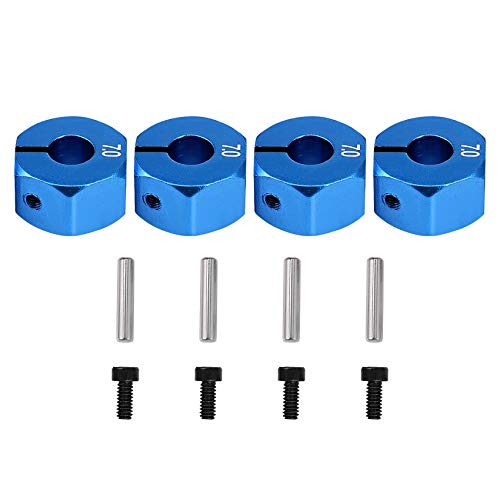 Bsowte RC Blau Aluminium 7.0 Sechskantrad 12 mm Antrieb mit Bolzen Schrauben 4P Ca von Bsowte