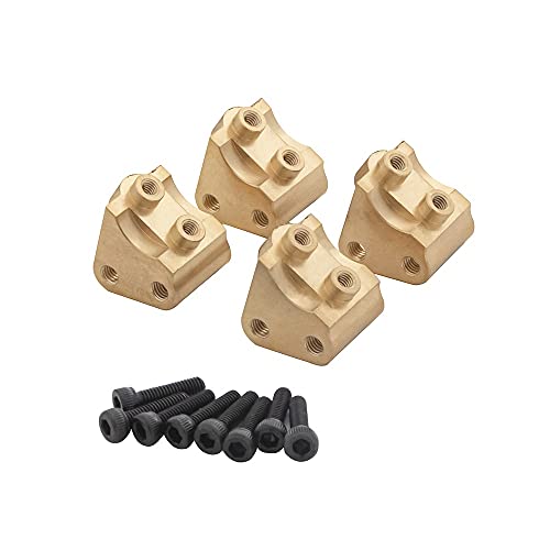 Bsowte Untere Stoßgestänge aus Messing für Axial SCX10 II 90046 90047 1/10 RC Crawler Autoteile, 4 Stück von Bsowte