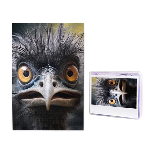 1000-teiliges Puzzle – Emu-Bilderpuzzles für Erwachsene, herausforderndes Puzzle, personalisiertes Holzpuzzle, Fotopuzzle, Geschenke, 74,9 x 50 cm von Btcowzrv