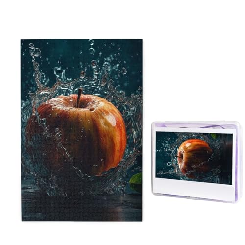 Puzzle mit 1000 Teilen – Obst im Wasser, Bilderpuzzles für Erwachsene, herausforderndes Puzzle, personalisiertes Holzpuzzle, Fotopuzzle, Geschenke, 74,9 x 50 cm von Btcowzrv