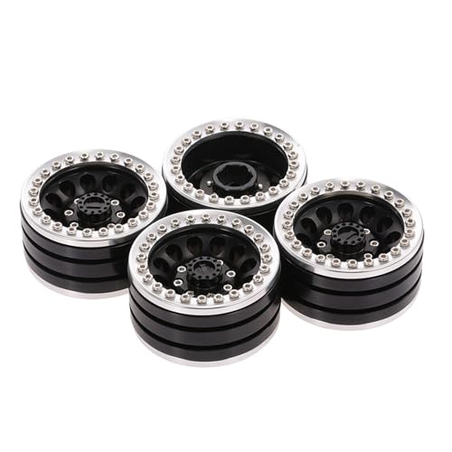 Btgghytr 4PCS Langlebige Metall Fernbedienung Auto Crawler Rad Felgen Crawler 1 9 Zoll Radnabe Geeignet Für 1/10 Fernbedienung Auto Geändert von Btgghytr