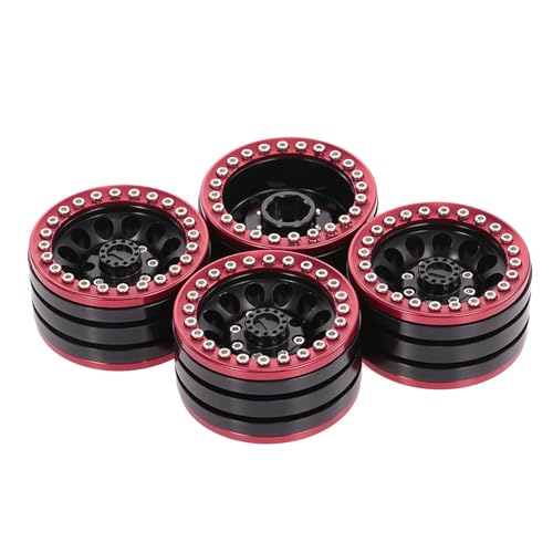 Btgghytr 4PCS Langlebige Metall Fernbedienung Auto Crawler Rad Felgen Crawler 1 9 Zoll Radnabe Geeignet Für 1/10 Fernbedienung Auto Geändert von Btgghytr