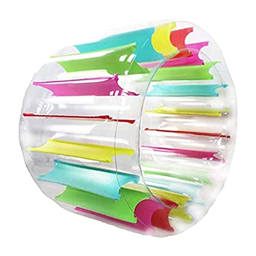 Btgghytr Kind Bunte Aufblasbare Wasser Rad Roller Float 39 Zoll Riesen Roll Für Jungen Und Mädchen Strand Schwimmen Pool von Btgghytr