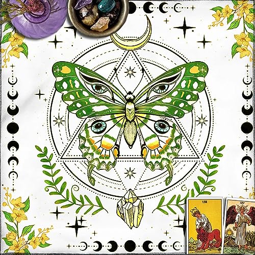 Btgghytr Quadratisches Flanell Tarot Tuch Brettspiel Pad Astrologische Orakel Pad Tischdecke Kartenmatte Wahrsagerei Tischdecke von Btgghytr