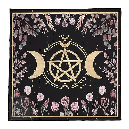 Btgghytr Quadratisches Flanell Tarot Tuch Brettspiel Pad Astrologische Orakel Pad Tischdecke Kartenmatte Wahrsagerei Tischdecke von Btgghytr