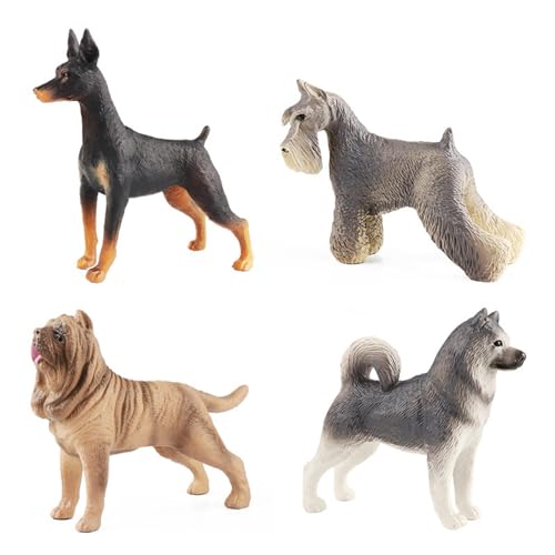 Btgghytr Realistische Samojeden Miniaturen Pädagogisches Spielzeug Schöne Welpen Miniaturen Bauernhof Hund Zuhause Zimmer Büro Ornament von Btgghytr