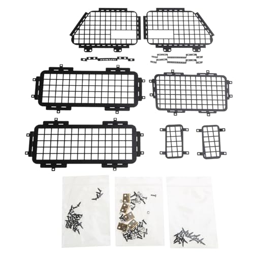 Btgghytr Upgrade 3D Fenster Mesh Modell Crawler Fenster Net Modifikation Zubehör Ersatzteile Für MN99S D90 Ferngesteuerte Crawler von Btgghytr