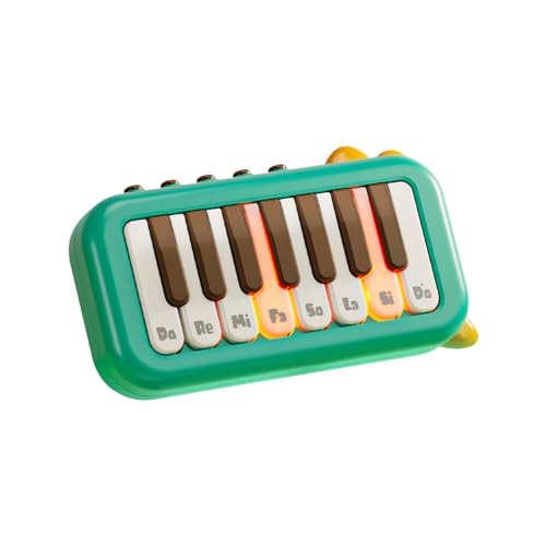 Btuty 15 Tasten Pocket Piano Elektronisches Klavier Ein Klick Wechseln zwischen 3 verschiedenen Tönen Beleuchtete Tasten Interessantes tragbares Musikinstrument für Ausflug Zuhause Camping Outdoor von Btuty