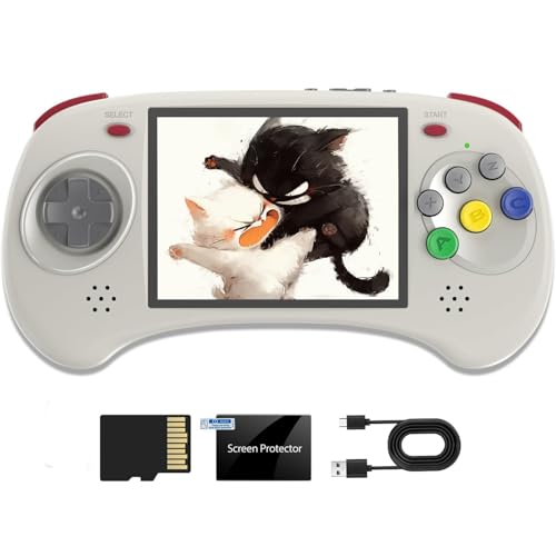 BuLuHAHA RG ARC-D Handheld Spielkonsole, Android 11 und Linux System,16G+128G TF Karte 4451 Spielkonsole RK3566 1.8GHz, Retro Konsole RG ARC-D WiFi Bluetooth Moonlight Streaming HDMI Ausgang (Gray) von BuLuHAHA