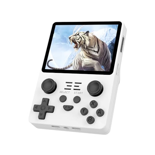 BuLuHAHA RGB20S Handheld Spielekonsole, RK3326 Quad-Core 3,5 Zoll 4: 3 IPS OGA Bildschirm, Mini Retro Konsole 16GB+64GB, , Retro Spielekonsole 3500 mAh von BuLuHAHA