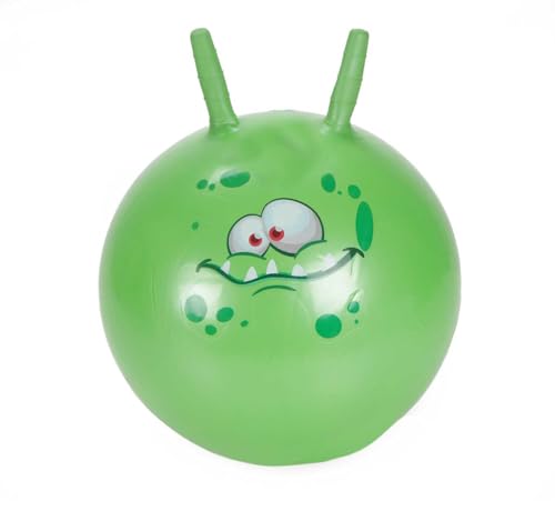 Bubble Store Hüpfball für Kinder mit lustigem Comic-Monster, Durchmesser ca. 45 cm, Tragkraft max. 50 kg (Grün) von Bubble Store