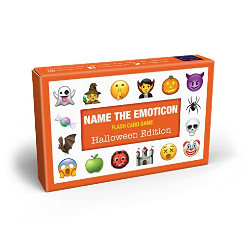 Bubblegum Stuff,Name The Emoticon Game,Halloween Edition,Guess Halloween Artikel Lustiges Emoji Flash Card Board Game,Lustiges Erinnerungsspiel, Kinder, Jugendliche und Erwachsene von Bubblegum Stuff