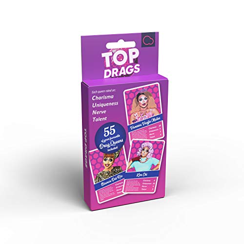 Top Drags Spiel | Drag Queen Top Trumps Comedy Kartenspiel | Geeignet für Familie, Jugendliche und Erwachsene von Bubblegum Stuff