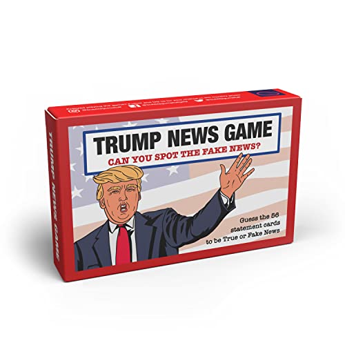 Bubblegum Stuff - Trump News-Spiel | „Guess The Fake News Trump Quote“ (Erraten sie das Fake-News-Trump-Zitat“) Comedy Kartenspiel auf Englisch | Geeignet für Familie, Kinder, Jugendliche und Erwachsene von Bubblegum Stuff