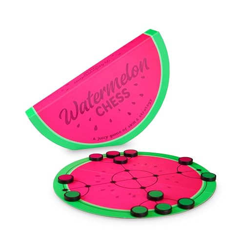 Bubblegum Stuff - Wassermelonen-Schachspiel - Schachbrett, Schachfiguren, Brettspiele, Schachspiel, Partyspiele, Familienspiele, Schachtisch - Kompaktes Schachspiel von Bubblegum Stuff