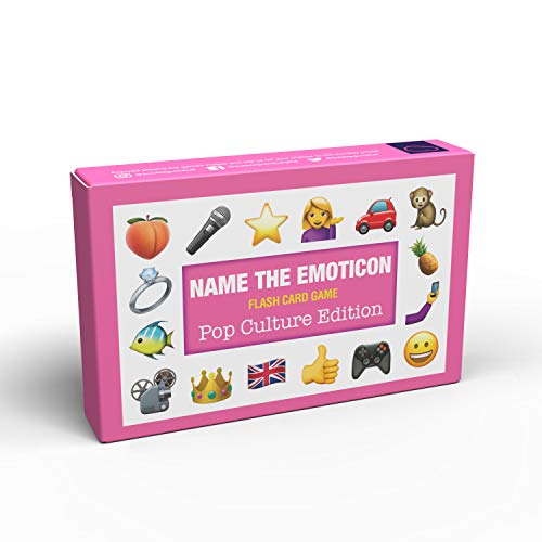 Bubblegum Stuff - Name The Emoticon-Spiel - Popkultur | Raten Sie den Pop-Kulturartikel, lustiges Emoji-Flash-Karten-Brettspiel, lustiges Memory-Spiel, geeignet für Familie, Kinder, Jugendliche und von Bubblegum Stuff