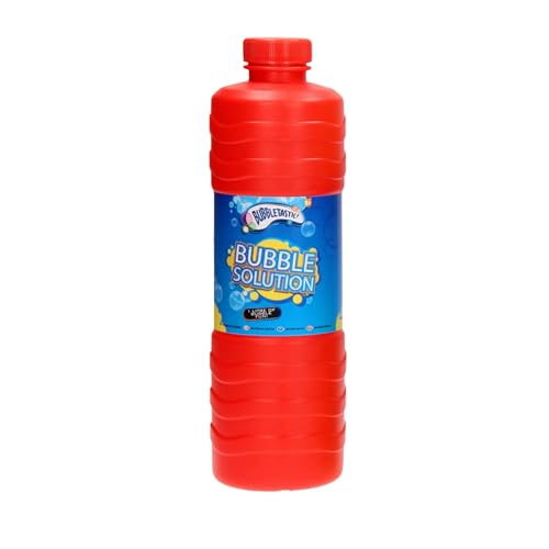 Bubbletastic Seifen Blasen Lösung für Kinder, Riesige Seifen Blasen Flasche, Ersatz für Seifen Blasen Maschine, Seifen Blasen Pistole | 1 Liter von Bubbletastic