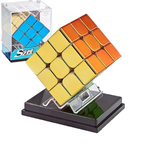 Magnetisch Spiegel Zauberwürfel,Cyclone Boys 3x3 Geschwindigkeitswürfel，Original Puzzle Stickerlos Magischer Würfel Lebendig Glänzend Würfel für Zauberwürfel Enthusiasten (A35) von Bucaxit