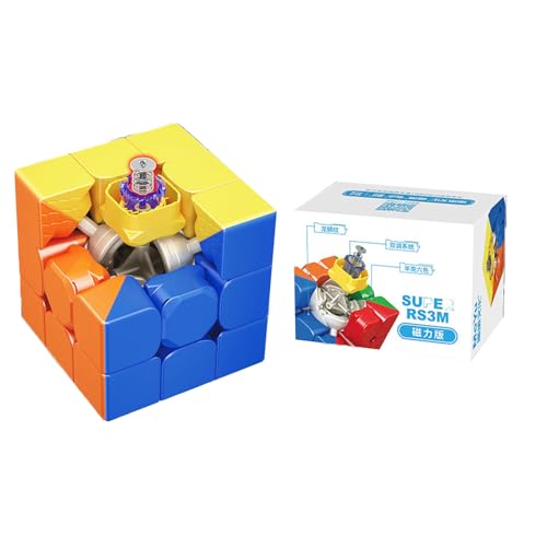 Zauberwürfel MOYU Super RS3M 2022 Magnetic Version 3X3 Zauberwürfel 3x3 Speed ​​Cube Glatt und Leicht Verstellbar Professionelles Würfelpuzzle Spielzeug für Würfelliebhaber (Super-1) von Bucaxit