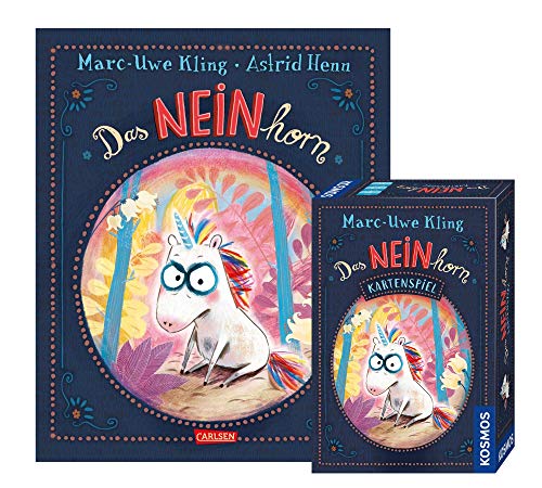 Buchspielbox Das NEINhorn - Bilderbuch + Das NEINhorn - Kartenspiel, Spiel zum Kinderbuch ab 3 Jahren von Buchspielbox