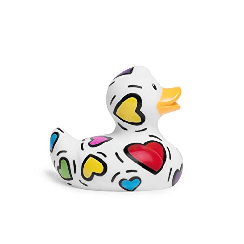 Bud Duck Mini Luxus Pop Heart Duck Sammlerstück Gummiente von Budduck
