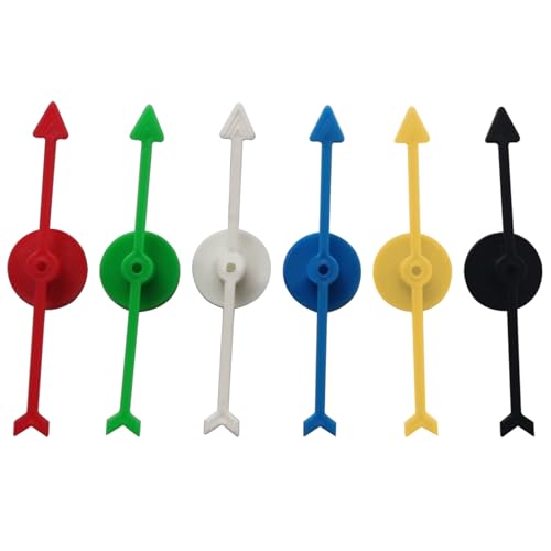 Arrow Spinners Brettspiel Spinner Plastic Arrow Game Spinner für Schulpartyzubehör 6PCS 3,9 Zoll von Budstfee