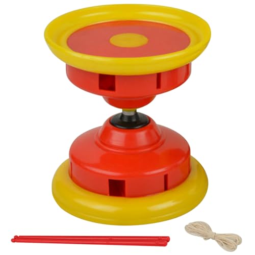 Chinesisches Yoyo | Diabolo Dreifachlager tragbares rotes Diabolo Yoyo mit Play Stick Execrising Training Chinesisches Yoyo für Erwachsene, Kinder, ältere Menschen von Budstfee