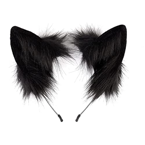 Halloween Stirnband Kürbis, Katzenohren Stirnband, Fashion Katze Ohren Haare, süße Katzenohren Hair Band für Frauen Girls Katze Cosplay Halloween Kopfwear Kostüme Zettel Party Schwarz Schwarz von Budstfee