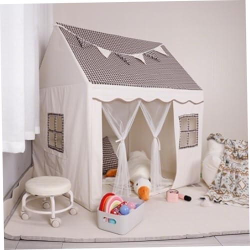 Kinder Spiele Haus | Kinder Spielen Zelt Indoor Large Fairy Playhouse mit Pennant komfortabler und stabiles Kinderspielhaus mit Taschen und Fensterlüftungszelt für Jungen, Mädchen Geschenk von Budstfee