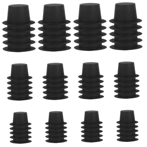 Schwarzer Top -Hut, 60pcs Mini Top Hut, 1.18/1,57/2.56 PVC Black Top Hut, süßer DIY Tiny Top Hut für Schneemann Puppen Cupcakes Cakes Crafts Christmas Party Dekor, winziger Top -Hut von Budstfee