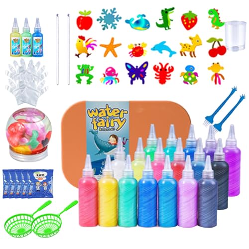 Buerfu Aqua Gelz Set, Water Art Magische Wasser-Marker, Magischer Wasserelfe m-agic Water e-lf, Aqua Fairy Toy Set Für j-ungen Und Mädchen von Buerfu