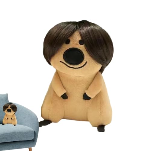 Buerfu Cartoon-Bär-Puppe - Cartoon-Puppe bestickte Bären-Plüschtiere Kuscheltiere | 16 cm große Puppen für Heimdekoration, Füllung aus PP-Baumwolle, mit Frisur, perfekt für Freundinnen, Mädchen von Buerfu