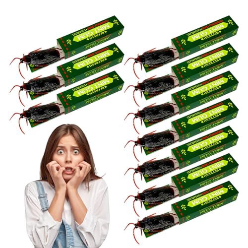 Buerfu Gum Shocker Streich, 10 Stück Kakerlakenstreich-Gadgets | Lustige, gruselige, realistische Gags für Halloween, Aprilscherz, Weihnachten, Geburtstag, Büro Buerfu Gum Shocker Streich, 10 Stück Kakerlakenstreich-Gadgets | Lustige, gruselige, realistische Gags für Halloween, Aprilscherz, Weihnachten, Geburtstag, Büro von Buerfu