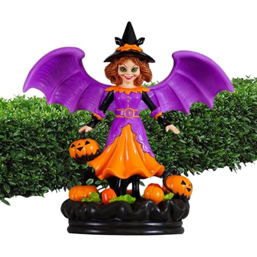 Buerfu Hexenfiguren und Statuen,Halloween-Hexendekoration - Hexen-Harz-Ornament-Halloween-Figuren | Halloween-Hexenpuppe, Hexenfigur für Familie, Freunde, Mädchen, Kinder, Wohnzimmer, Schlafzimmer von Buerfu