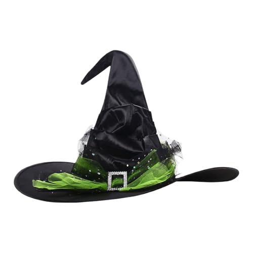 Buerfu Hexenhut Damen, Spitzes Hexen Hut Schwarz, Zauberhut Erwachsene Als Hexe Kostüm Accessoire Für Halloween, Karneval, Kostümpartys Buerfu Hexenhut Damen, Spitzes Hexen Hut Schwarz, Zauberhut Erwachsene Als Hexe Kostüm Accessoire Für Halloween, Karneval, Kostümpartys von Buerfu