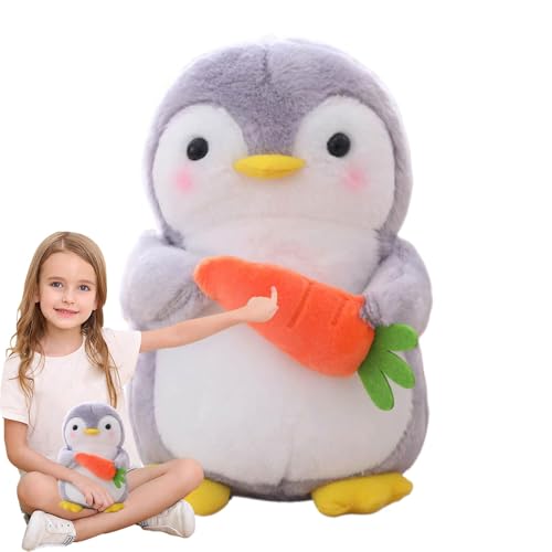 Buerfu Kuscheltier Pinguin Plüschtier Für Kinder, Stofftier Schmusetier Zum Kuscheln & Spielen, Plüschtier Pinguin Geschenk, Pinguin Mit Karotte,25 cm von Buerfu